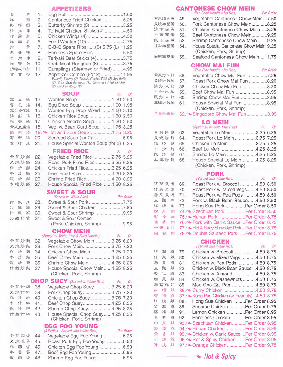 menu page 1
